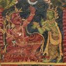 A painting of two figures of myth.